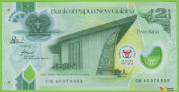 Voyo PAPUA NEW GUINEA 2 Kina 2013 P45 B150a CM UNC Polymer Commemorative - Papua-Neuguinea