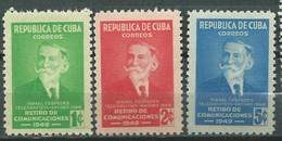 CUBA  Scott# 438/440 ** MNH Ismael Cespedes - Ungebraucht