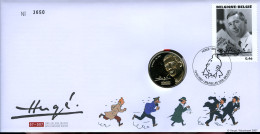 België 3648 NUM - Numisletter - Portret Van Hergé - Moulinsart - Strips - BD - Comics - Kuifje - Tintin - 2007 - Numisletter