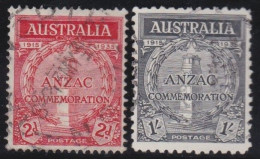 Australia    .   SG    .    154/155       .   O      .     Cancelled - Used Stamps