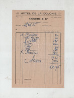 Algérie Bouira Hôtel De La Colonie Uggeri 1955 - Autres & Non Classés