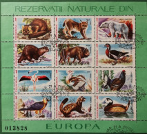 Rumänien 1987 Wildtiere Mi B236 Mit 12v - Used Stamps