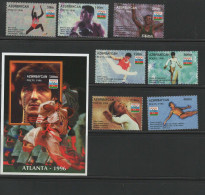 Azerbaijan 1996 Olympic Games Atlanta, Judo, Athletics Etc. Set Of 7 + S/s MNH - Ete 1996: Atlanta