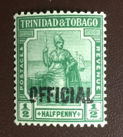 Trinidad & Tobago 1917 Official SGO15 MNH - Trinidad & Tobago (...-1961)