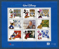 Portugal 2001 Correo 2523/30 MH **/MNH Walt Disney MH. (9val.) - Unused Stamps