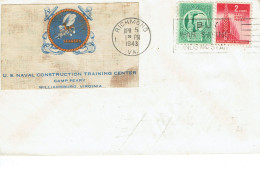 Etats Unis N° 472 + 473 Lettre De Richemond 5 Avril 1943 - Autres & Non Classés