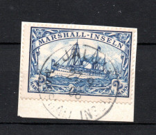 Marshall Islands 1901 Old 3 Mark Stamp, Proved BPP (Michel 23) Nice Used On Coverpart - Marshalleilanden