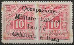 OICISx8N-1941 Occup. Italiana CEFALONIA E ITACA, Sass. Nr. 8, Segnatasse Nuovo Senza Linguella **/ Certificato - Cefalonia & Itaca