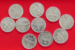 COLLECTION LOT GERMANY WEIMAR 3 MARK 10PC 21G #xx40 1120 - Colecciones
