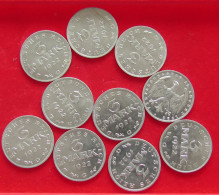 COLLECTION LOT GERMANY WEIMAR 3 MARK 10PC 21G #xx40 1121 - Sammlungen