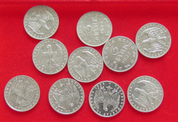 COLLECTION LOT GERMANY WEIMAR 3 MARK 10PC 21G #xx40 1117 - Colecciones
