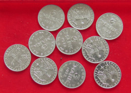 COLLECTION LOT GERMANY WEIMAR 3 MARK 10PC 21G #xx40 1118 - Colecciones