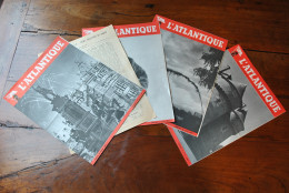 L'Atlantique Journal Quotidien Cie Gle Transatlantique Offert Aux Passagers 1955 Programme De La Vie à Bord French Line - Altri & Non Classificati