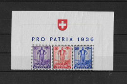 Einzelwerte PP Block 1936** Kat.80.- - Autres & Non Classés
