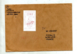 Lettre Vignette Fujikawa - Storia Postale
