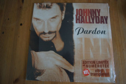 JOHNNY HALLYDAY PARDON MAXI 45T TRANSPARENT NEUF SCELLE 2000 VALEUR + EDITION LIMITEE NULEROTE - Speciale Formaten