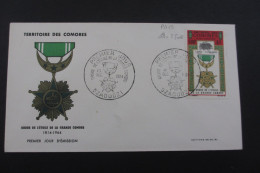 COMORES FDC POSTE AERIENNE N°13 TB COTE 25 EUROS VOIR SCANS - Covers & Documents