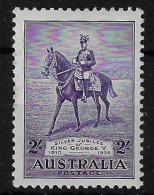 AUSTRALIA SG158, 1935 JUBILEE 2/- VIOLET, MOUNTED MINT - Neufs