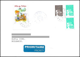 France 2002, Cover To Bulgaria - Briefe U. Dokumente