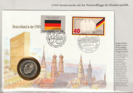 BRD  FDC 1985 Nr. UNO 473 ESST. Bundesrepublik Nr.807 Aus Block 10 SST. 2Mark Adenauer Jaeger Nr.406 (d 2013) - Enveloppes Numismatiques