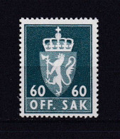 NORVEGE 1955 SERVICE N°80B NEUF AVEC CHARNIERE - Service