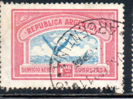 ARGENTINA 1928 AIR POST MAIL CORREO AEREO AIRMAIL WINGS CROSS THE SEA 1.08p USED USADO OBLITERE' - Airmail