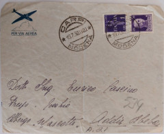 Viaggiata - 19/7/1938 - Da Modena X Addis Abeba - + 1 X C.50 Imperiale+ 1 X L. 1 Imperiale Posta Aerea - VGA0002 - Marcophilie (Avions)