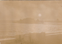 Photo 1901 BRIGHTON - The Beach And West Pier, Sunset (A254) - Brighton