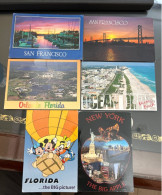 6 Stupende Cartoline Viaggiate Molto Interessanti Con Francobolli In Ottimo Stato (vedi Foto) - Sammlungen & Sammellose