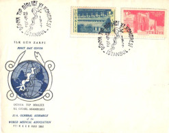 Turkey:FDC, XI Th. General Assembly Of The World Medical Association, 1957 - FDC