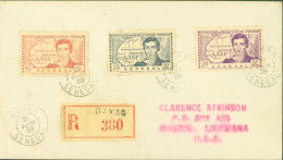 Sénégal Recommandé CAD Dakar 21 JUIN 1939 YT N°150 à 152 Centenaire René Caillié Pour Monroe Louisiane USA - Covers & Documents