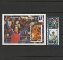 Tanzania 1993 Olympic Games Lillehammer Set Of 2 + S/s MNH - Hiver 1994: Lillehammer