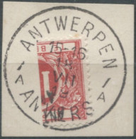 Belgique TAXE - Moitié De Timbre Oblitéré Sur Fragment - (F758) - Timbres