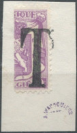 Belgique TAXE - Moitié De Timbre Oblitéré Sur Fragment - (F759) - Stamps