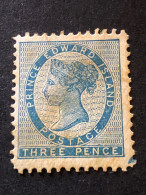 Prince Edward Island.  SG 30 3d Blue Perf 11 1/2 MH* - Ungebraucht