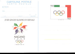 Cartolina Postale Giochi Olimpici Invernali Di Nagano 1998 - Invierno 1998: Nagano
