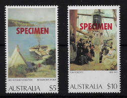 AUSTRALIA SG567S/567AS, $5 + $10 "SPECIMEN" OVPTS MNH - Mint Stamps