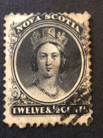 NOVA SCOTIA. SG 29. 12 1/2c Black  FU - Used Stamps