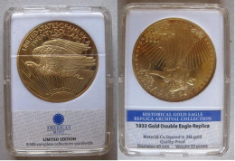 20 Dollars 1933 Gold Double Eagle Replica , Proof , Par American Mint , Edition Limité , Dans Son Boitier - 20$ - Double Eagle - 1907-1933: Saint-Gaudens