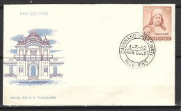 INDE. N°139 Sur Enveloppe 1er Jour (FDC) De 1962. Chef Religieux. - FDC