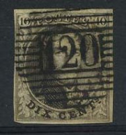 België 3 - 10c Bruin - Koning Leopold I - Medaillon - 120  - 1849-1850 Medallones (3/5)