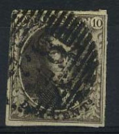 België 3Aa - 10c Bruin - Koning Leopold I - Medaillon   - 1849-1850 Medallions (3/5)