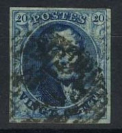 België 4 - 20c Blauw - Koning Leopold I - Medaillon - 1849-1850 Medallions (3/5)