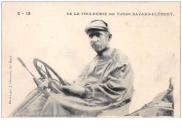 Automobile. N°48051 . De La Touloubre Sur Voiture Bayard-clement. Course.rallye.pilote - Rallye