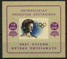 België E104 - Cu - Olympische Spelen Mexico 1968 - Grijs - NL - Omgekeerde Tekst - Texte Renversé - Erinnophilie - Reklamemarken [E]