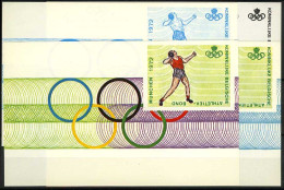 België E119 - Olympische Spelen - München 1972 - Kogelstoten - Lancement Du Poids - 4 Kleurproeven - Erinnophilie - Reklamemarken [E]