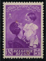 België 447-V2 (*) - Punt Onder L - Point Sous Le L - 1931-1960