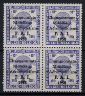 België E77 ** - Wereldkampioenschappen Modelvliegtuigen - Aéromodélisme - Kleurproef - Epreuve De Couleur - Paars - Erinnophilie - Reklamemarken [E]