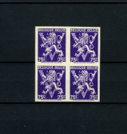 België 679 ON ** - Heraldieke Leeuw Met Grote "V" - "V" De Londres - Ongetand Met Specimen - Met Nummer - MNH - 1941-1960