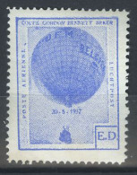 België E17 ** - Gordon-Bennett Beker - E.D. Blauw - Getand - Erinnophilie - Reklamemarken [E]